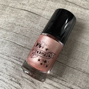BRAND NEW Essence Nail Polish 01 Holly Jolly Christmas Mini Sparkle Pink Shimmer